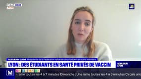 Lyon: la colère des étudiants infirmiers et aides-soignants privés de vaccin