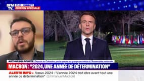 Vœux d'Emmanuel Macron: "C'était 13 minutes de creux, d'absence de vision" affirme Arthur Delaporte, député socialiste du Calvados