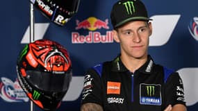 Le pilote français Fabio Quartararo de MotoGP Yamaha et champion du monde 2021 le 7 avril à Austin au Texas, aux Etats-Unis