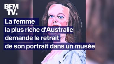 La femme la plus riche d'Australie demande le retrait d'un tableau la représentant, il devient viral