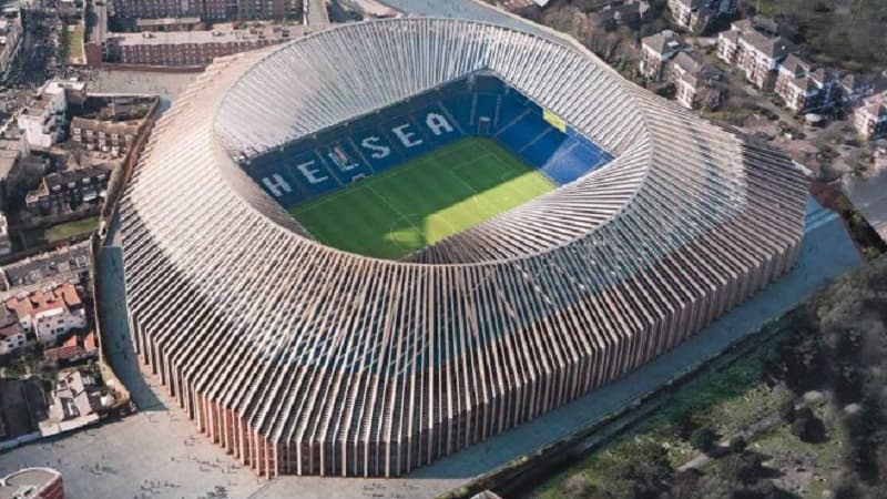 Le futur stade de Chelsea
