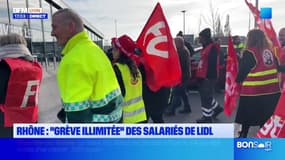 Rhône: les salariés de Lidl entament une "grève illimitée"