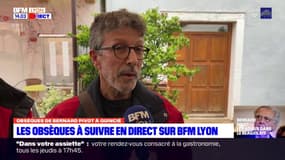 Obsèques de Bernard Pivot: les habitants de Quincié venus lui rendre hommage
