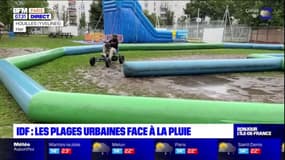 Ile-de-France: des activités sur les plages urbaines malgré la pluie