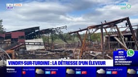 Vindry-sur-Turdine: un incendie ravage l'exploitation agricole d'un éleveur, 46 animaux tués