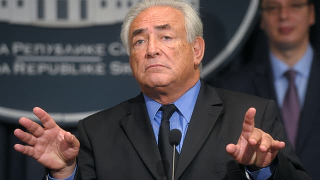 Dominique Strauss-Kahn à Belgrade, en septembre 2013.
