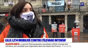 Lille: une vingtaine de personnes ont manifesté ce samedi à l'appel de l'association L214