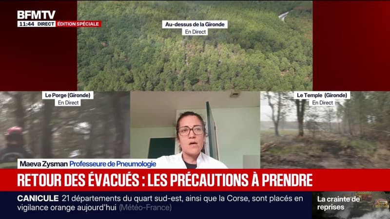 Incendie en Gironde: voici les conseil de cette professeure de pneumologie si vous habitez près des zones sinistrées