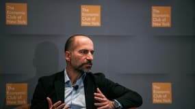 Le directeur général d'Uber Dara Khosrowshahi à New York le 4 décembre 2019
