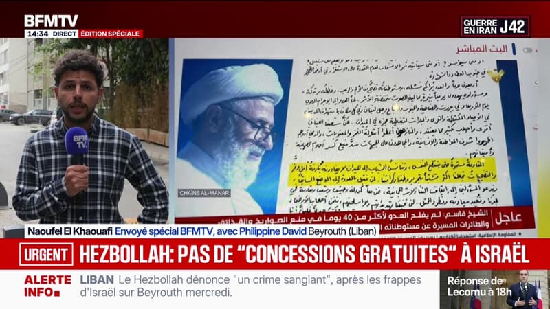 Guerre au Moyen-Orient: le Hezbollah appelle le Liban à ne pas faire de "concessions gratuites" à Israël lors des négociations