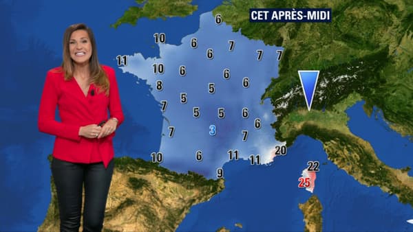 Météo températures lundi après-midi