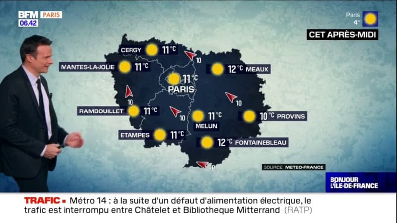 Météo Paris-Île-de-France: du soleil et des températures douces ce mardi, 11°C à Paris