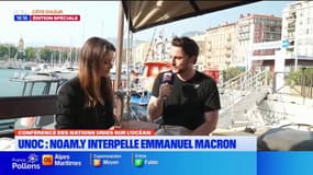 UNOC: "L'éco-aventurier" Noam Yaron interpelle Emmanuelle Macron 
