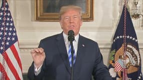 "J'annonce que les Etats-Unis vont se retirer de l'accord nucléaire iranien", lance Donald Trump 