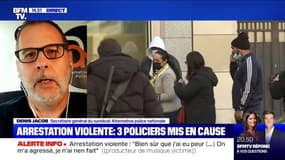 Le secrétaire général du syndicat Alternative police nationale se dit "très circonspect par les explications données par la personne qui se présente comme une victime"