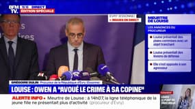 Meurtre de Louise: le principal suspect et sa petite amie "viennent d'être déférés au parquet", annonce le procureur d'Évry