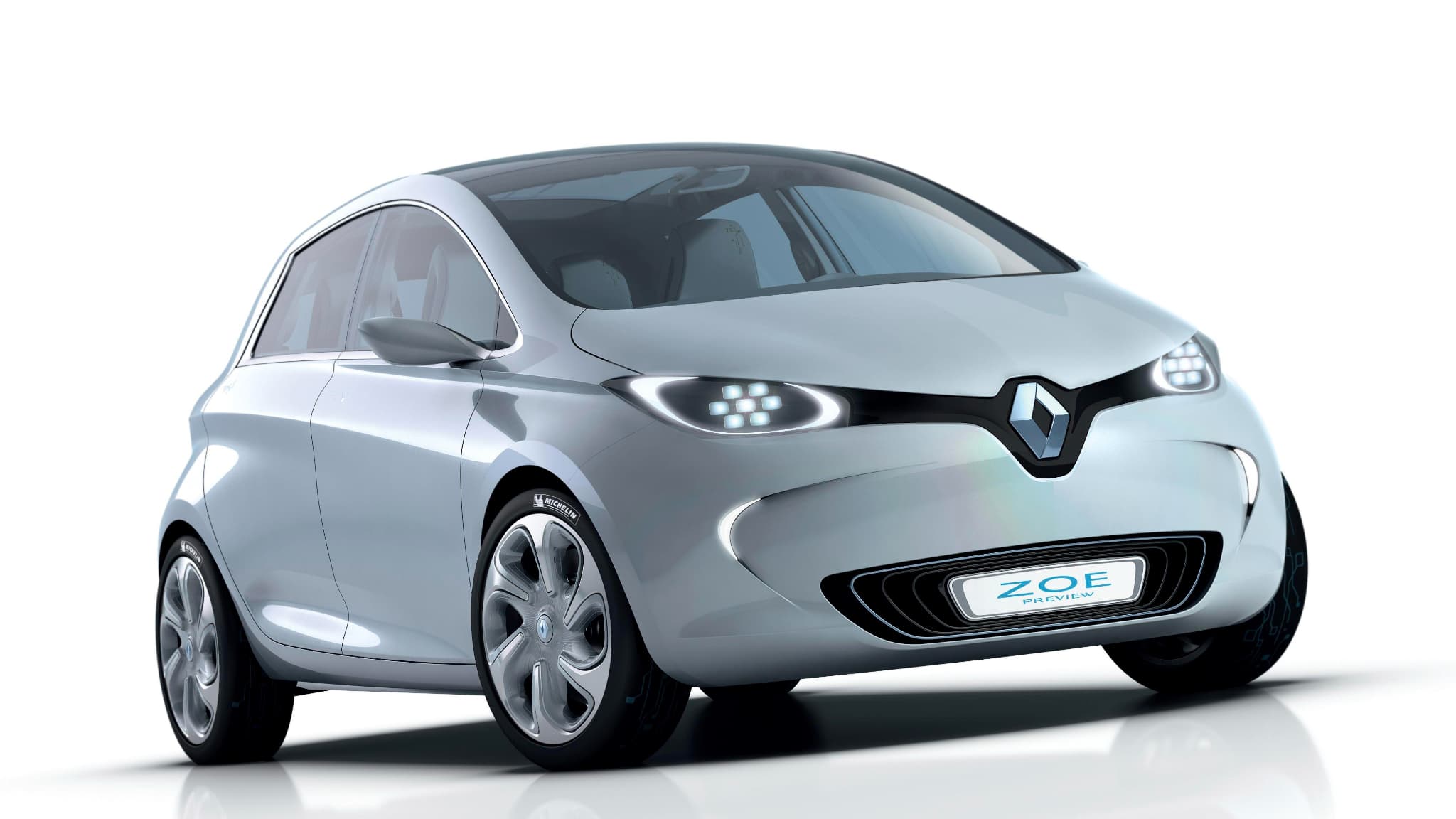 Le concept Renault Zoé Preview de 2010 très proche du modèle définitif.