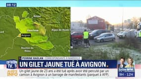 Gilet jaune tué à Avignon: le conducteur du camion qui l'a percuté est en garde à vue