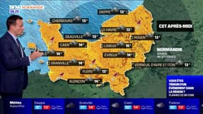 Météo Normandie: un jeudi pluvieux mais des températures très douces, 15°C à Lisieux