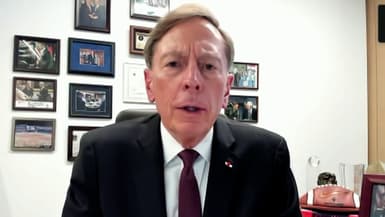 Le général David Petraeus, ancien directeur de la CIA, le 16 avril 2024 sur BFMTV