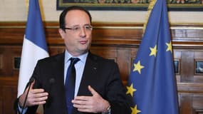 François Hollande à Tulle, en avril 2013. Le président retourne dans son fief pour y présenter ses voeux aux Corréziens.