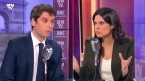 Gabriel Attal face à Apolline de Malherbe en direct - 13/04