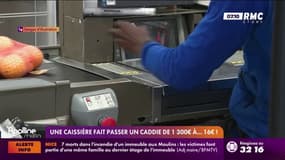 Une caissière fait passer un caddie de 1.300 € à 16 €