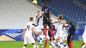 Marcus Thuram lors du match France-Finlande, au Stade de France le 11 novembre 2020