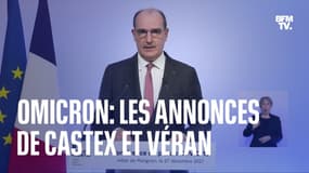 Variant Omicron: les annonces de Jean Castex et Olivier Véran en intégralité