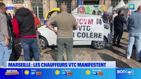Marseille: plusieurs dizaines de chauffeurs VTC ont manifesté ce vendredi pour exprimer leur colère