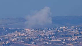 De la fumée s'élevant au-dessus du village libanais de Khiam lors d'un bombardement israélien, le 2 décembre 2024. (illustration)