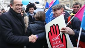 Jean-François Copé, le président de l'UMP, avait participé en 2013 à des manifestations de la Manif pour tous