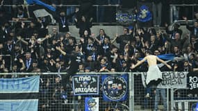 Des supporters du Paris FC en déplacement au Havre, le 7 décembre 2025.