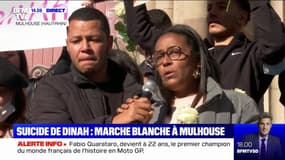 L'émotion de la mère de Dinah à Mulhouse lors de la marche blanche en hommage à sa fille