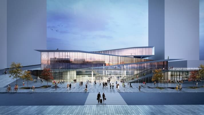 250.000 voyageurs fréquenteront, à terme, la gare de Saint-Denis Pleyel chaque jour. 250.000 voyageurs fréquenteront, à terme, la gare de Saint-Denis Pleyel chaque jour.