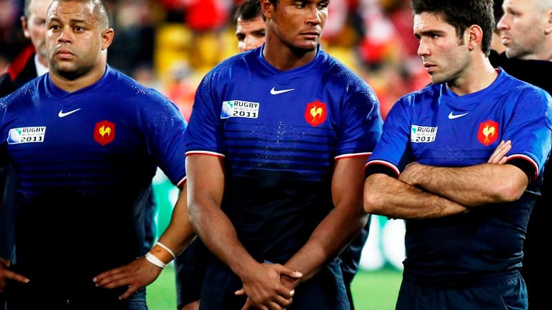Luc Ducalcon, Thierry Dusautoir et Dimitri Yachvili