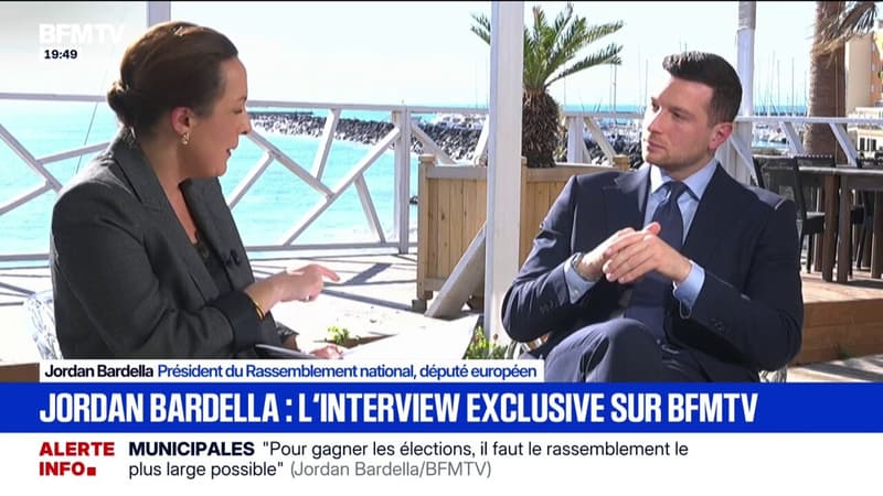 Pour Jordan Bardella (RN), "Marine Le Pen est une battante"
