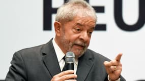 L'ancien président brésilien Luiz Inacio Lula le 29 octobre 2015 à Brasilia. 
