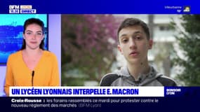 Un lycéen lyonnais interpelle Emmanuel Macron