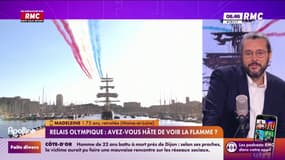 "C'était fantastique, c'était merveilleux", s'enthousiasme Madeleine, au sujet de l'arrivée de la flamme à Marseille
