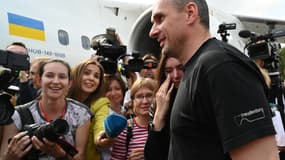 Oleg Sentsov à sa libération ce 7 septembre