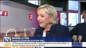 Marine Le Pen à son arrivée dans les studios: "J'attends que ce débat soit utile pour les Français"