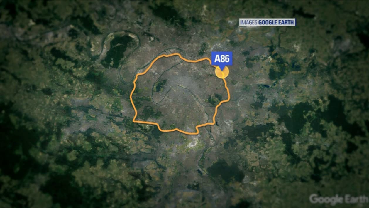 Les véhicules les plus polluants ont interdiction de rouler à l'intérieur de l'A86. Les véhicules les plus polluants ont interdiction de rouler à l'intérieur de l'A86.