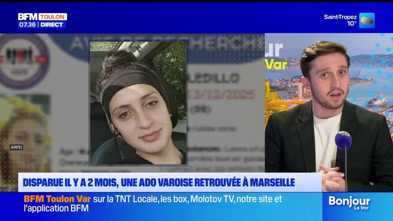 Une adolescente varoise disparue depuis deux mois a été retrouvée à Marseille