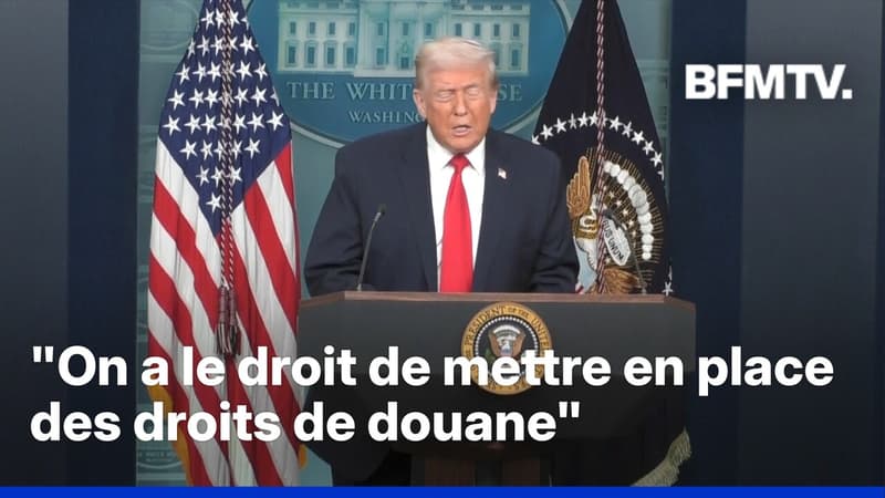 "On a le droit de mettre en place des droits de douane", réagit Donald Trump dans l'attente de la décision de la Cour suprême