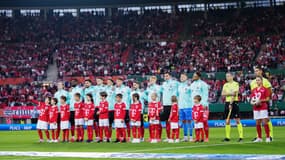 La sélection autrichienne avant un match amical contre la Serbie, le 04/06/2024