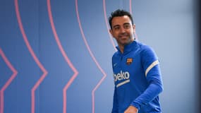 Xavi Hernandez l'entraineur du Barça, le 16 février 2022