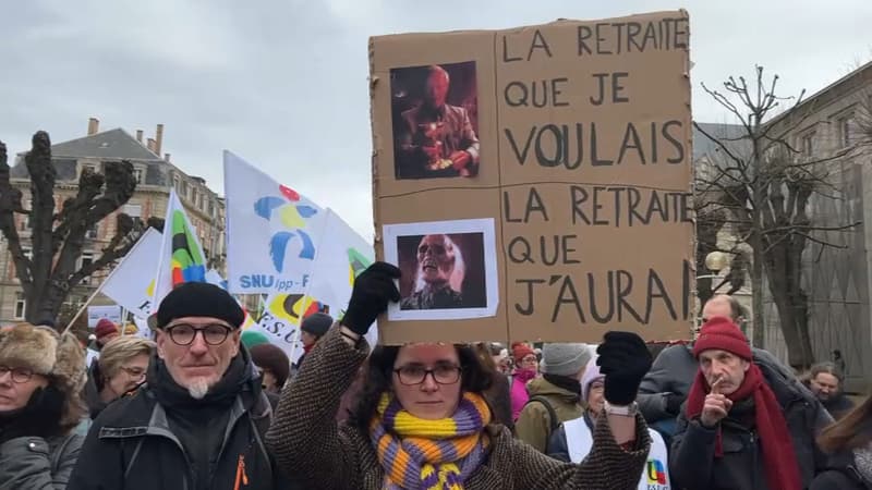 Grève du 7 mars à Strasbourg: 30.000 manifestants selon la CGT, 9500 selon la police