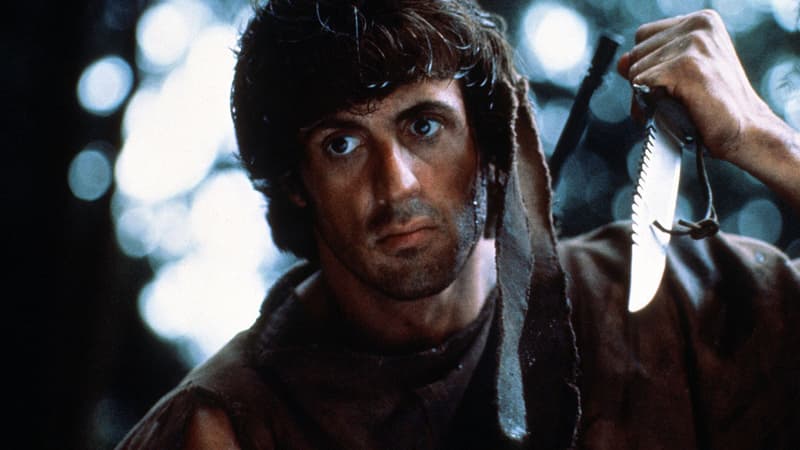 Sylvester Stallone dans "Rambo", sorti en 1983 en France.