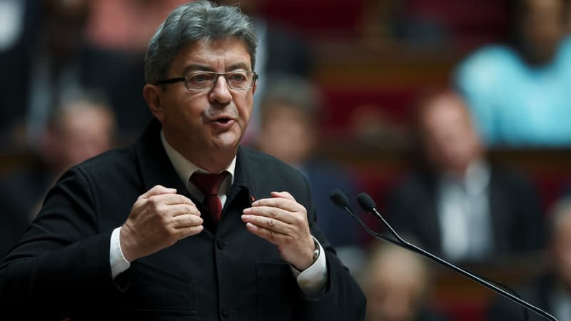 Jean-Luc Mélenchon à l'Assemblée nationale. 